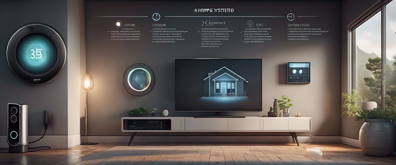 Components of a smart home security system